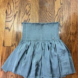 NATURAL LIFE Blue Mini Skort with Smocked Waist